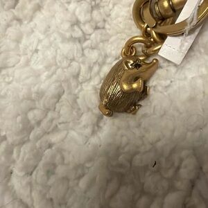 Coach Gold/BRASS Hedgehog Keychain